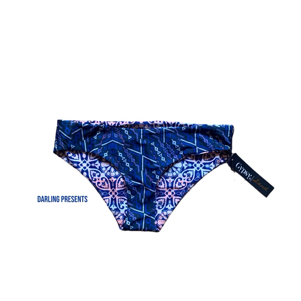 Gyspy 05 Sand Reversible Bikini Swimsuit Bottom Women Color Multi Size S
